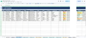 Client Outreach Tracker – Google Sheets CRM & Sales Pipeline Template
