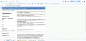 QuickBooks Cleanup Spreadsheet Template for Small Business