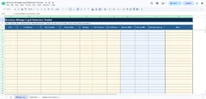 Business Mileage Log & Deduction Tracker