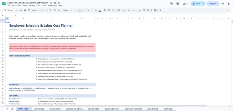 employee-schedule-labor-cost-planner-1 employee schedule labor cost planner 1