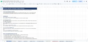 Inventory Reorder Calculator & Stock Planner