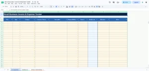 Small Business Income & Expense Tracker