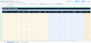 Inventory Reorder Calculator