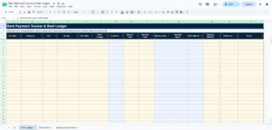 Rent Payment Tracker & Rent Ledger