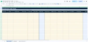Small Business Order Tracker