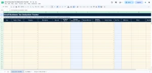 Small Business Tax Deduction Tracker